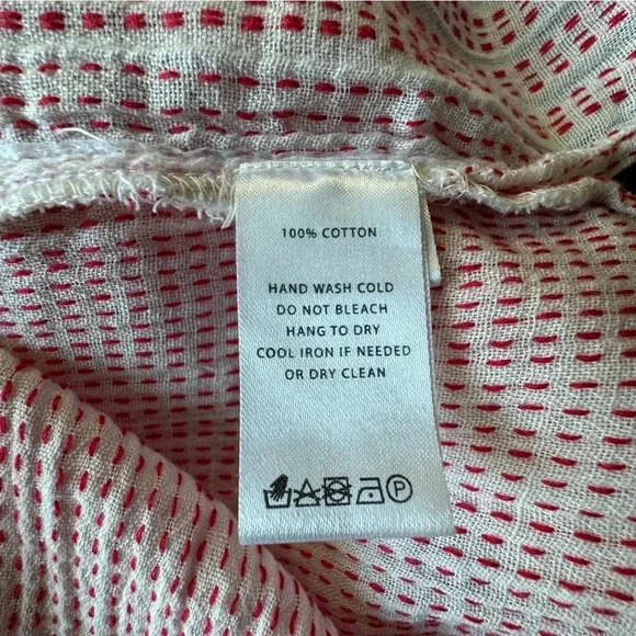 LILLA P | NWOT | EMBROIDERED COTTON TOP TASSELS RAGLAN SLEEVE | SIZE: SMALL - Picture 7 of 8